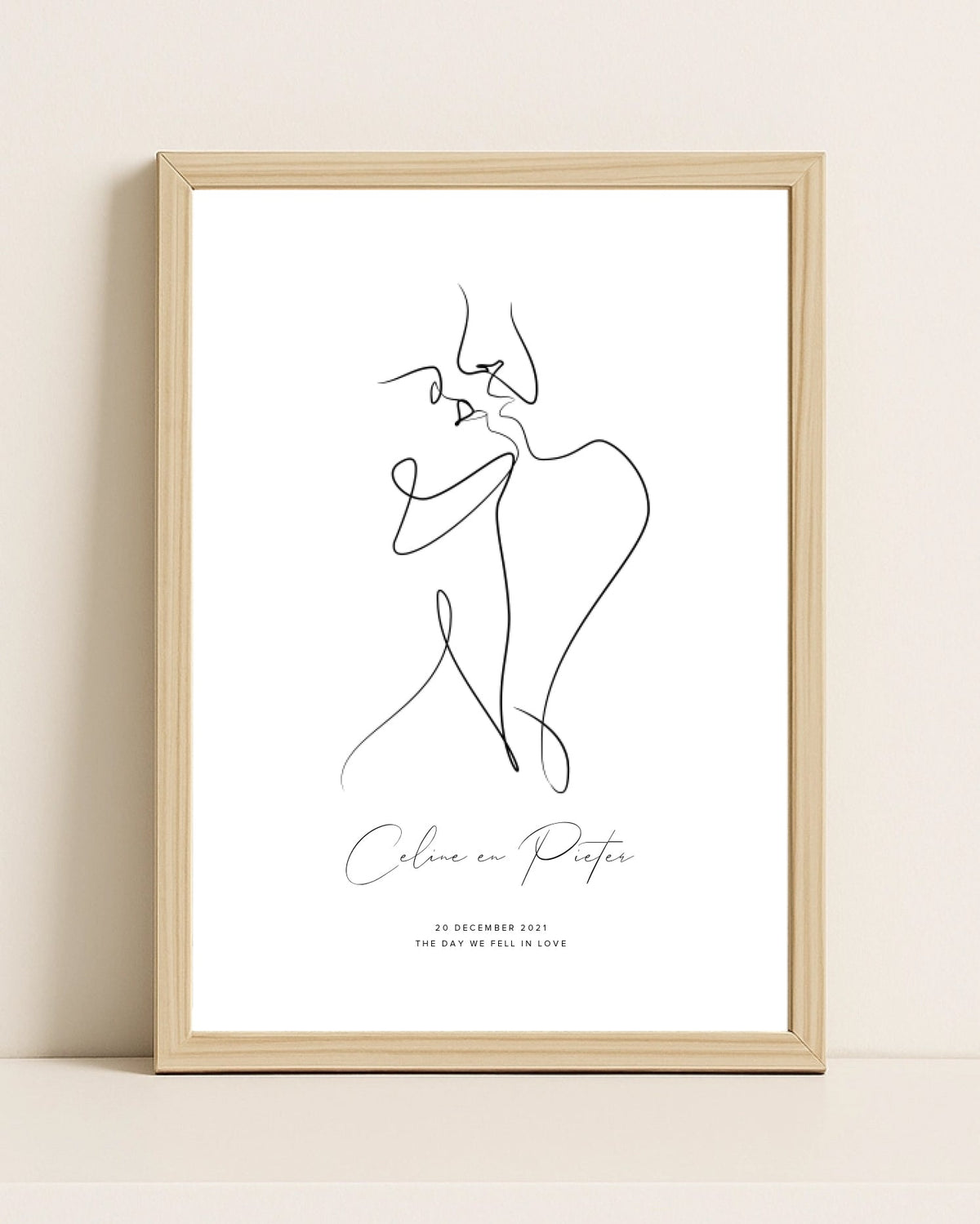 Lijntekeningposter Liefde