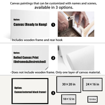 "God Gave Me You" Custom Photo Collage Canvas / Poster - Personalized Rustic Wall Art Anniversary Gift for Couples