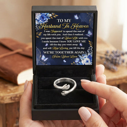 Till The Day We’re Together Again - Personalized Hug Ring