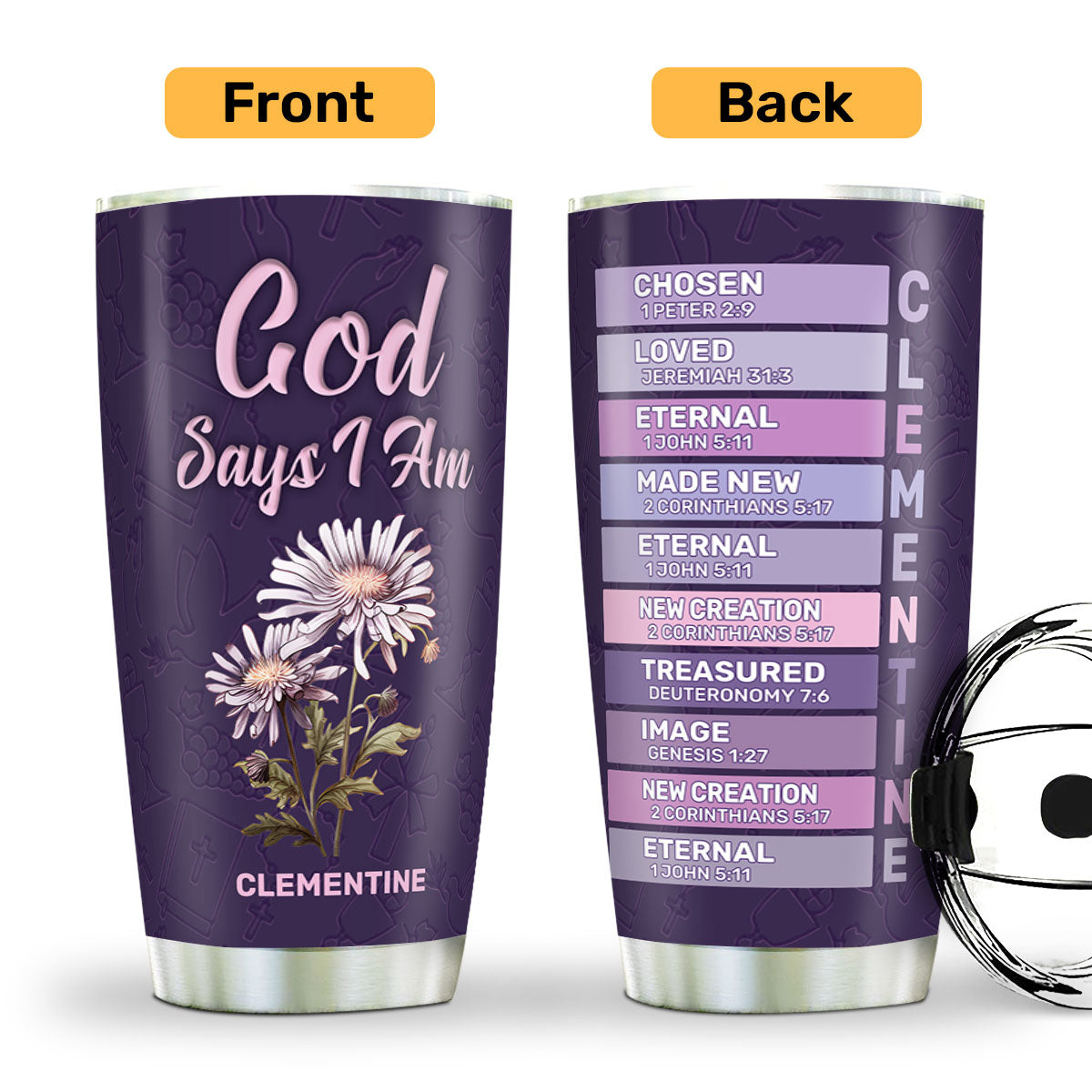 What God Says About You | Personalized Stainless Steel Tumbler JSSSTPN2867D